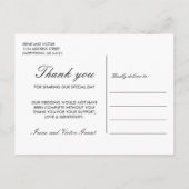 アネモン赤面フローラシッ結婚クポスト感謝していズユー 案内ポストカード (裏面)