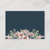 アネモン赤面 |ブルーフローラウェディングレセプション エンクロージャーカード (裏面)