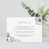 アネモーネ結婚ブーケ エンクロージャーカード (スタンド正面)