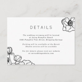 アネモーネ結婚ブーケ エンクロージャーカード