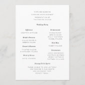 アネモーネ結婚ブーケ プログラム (裏面)