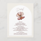 アネモーンアーチブルグンディ結婚ズ詳細 エンクロージャーカード (正面)