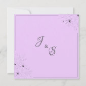 アネモーンオンライト薄紫招待状 招待状 (裏面)