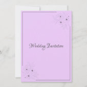 アネモーンオンライト薄紫結婚式招待状 招待状 (正面)