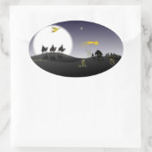 アノイテサンタエオスレスレイスマゴス 楕円形シール (バッグ)