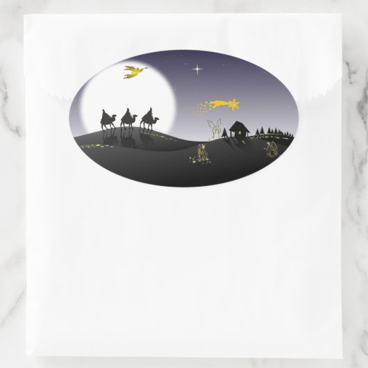 アノイテサンタエオスレスレイスマゴス 楕円形シール (バッグ)