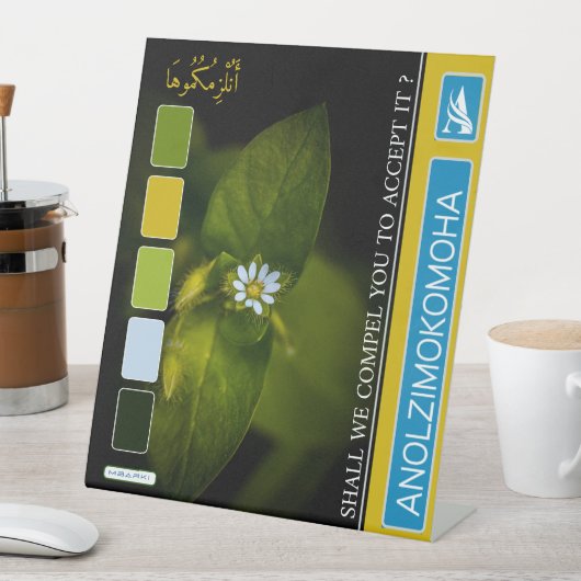 アノジモモハ 台座サイン (インサイチュ)