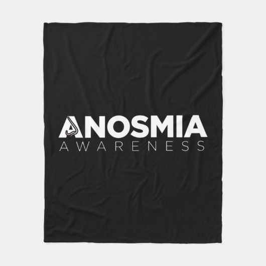 アノスミア認識度アノスミア認識度スウェットシャツ， Bl フリースブランケット (正面)