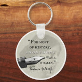アノニマスは女性だった~バージニア・ウルフ引用文サークル キーホルダー (正面)