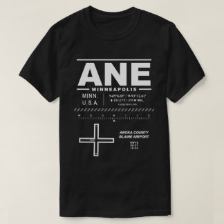 アノーカ郡ブレイン空港 ANE USAA Tシャツ