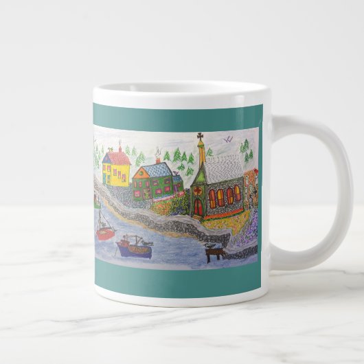 アノーザン魚釣りヴィレッジ ジャンボコーヒーマグカップ (右)