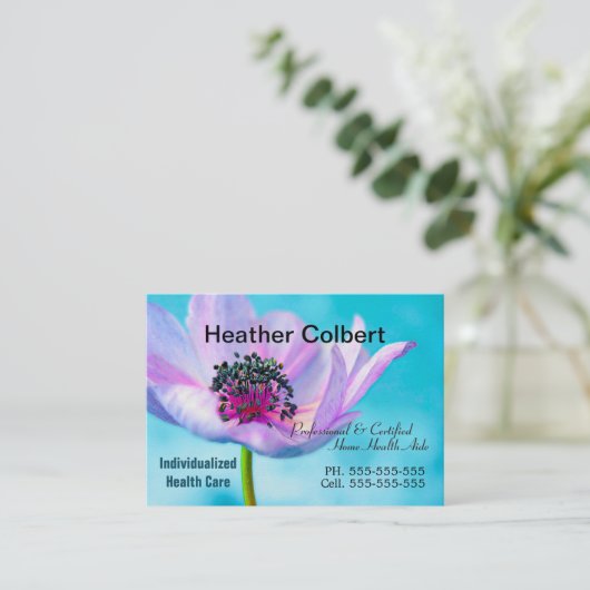 アノームフローラ介護者プロフェッショナル名刺 名刺 (スタンド正面)