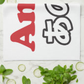 アノ… (日本のうーん…私は考えるの) キッチンタオル (折り畳み)