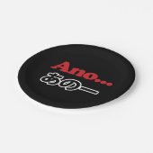 アノ… (日本のうーん…私は考えるの) ペーパープレート (アングル)