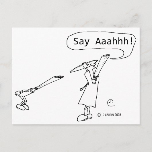 アハッと言え ポストカード (正面)