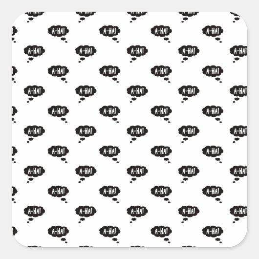 アハハ！ユーレカモーメント スクエアシール (正面)