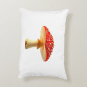 アハラタケを白い背景に乗せる アクセントクッション (裏面(縦))