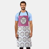 アハレの春さくらんぼの花 エプロン (着用した状態)