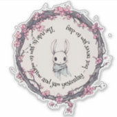 アハレの春のさくらんぼブロッサムグローブ シール (正面)