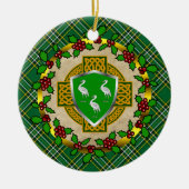 アハーンケルトパーソナライズされたク セラミックオーナメント (正面)