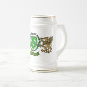 アハーン/アハーンアイリッシュシーパーソナライズされたルド ビールジョッキ (正面右)