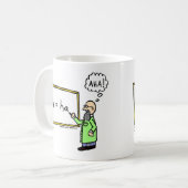 アハ!漫画のマグカップ コーヒーマグカップ (正面左)