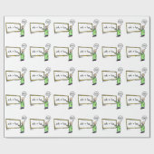 アハ！漫画の折り返し紙 ラッピングペーパー (フラット)