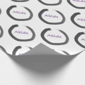 アバイド禅仏教のensoサークル ラッピングペーパー (角)