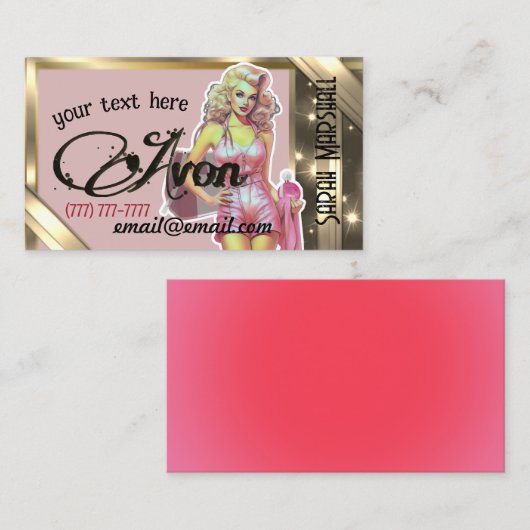 アバオン代表名刺 名刺 (正面/裏面)