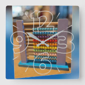 アバカス初のコンピューター スクエア壁時計 (正面)