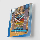 アバカス初のコンピューター スクエア壁時計 (傾斜)