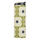 アバカス花並みのアイレットオリーブとブルー タンブラー (回転左)