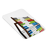 アバカス、コンピューターのアートワーク。 マグネット (右側)