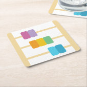 アバカス スクエアペーパーコースター (アングル)