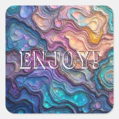 アバカラフルロンドスワーズカスタム スクエアシール (正面)