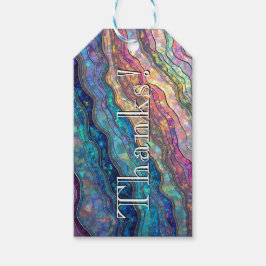 アバカラフルロンドリプルカスタムラベル ギフトタグ