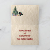 アバクロムビスコッティ&サンタウィクレストパーソナライズされた シーズンカード (内部)