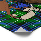 アバクロムビバッジ&スコティッシュタージパーソナライズされた ポスター (角)