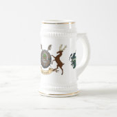 アバクロムビークランバッジ付パーソナライズされたき ビールジョッキ (正面右)