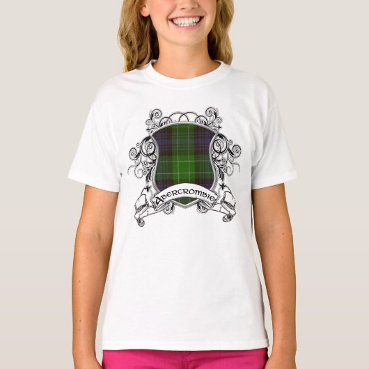 アバクロムビータータンチェックシールド Tシャツ (正面)