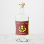 アバクロムビー金ゴールドクローンドシスル リキュールボトルラベル (正面)