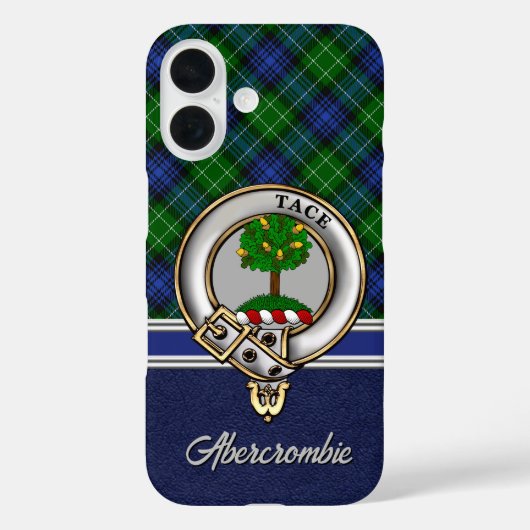 アバクロンビー氏族 バッジ&タータン 名入れ Case-Mate iPhoneケース (裏面)