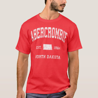アバクロンビー ノースダコタ州 Nd ビンテージ スポーツ アスレチック Tシャツ