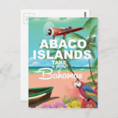 アバコ諸島バケーションポスター ポストカード (正面/裏面)