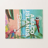 アバコ諸島 バカンス ポスター ジグソーパズル (横)