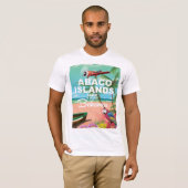 アバコ諸島 バカンス ポスター Tシャツ (正面フル)