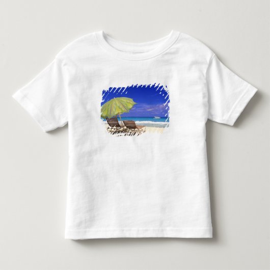 アバコ諸島 バハマ ビーチパラソル トドラーTシャツ (正面)