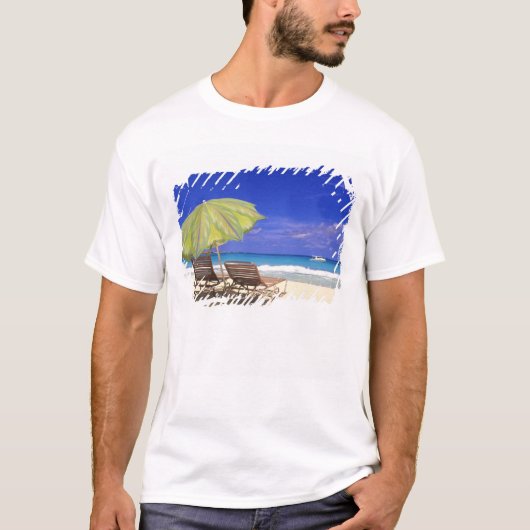 アバコ諸島 バハマ ビーチパラソル Tシャツ (正面)