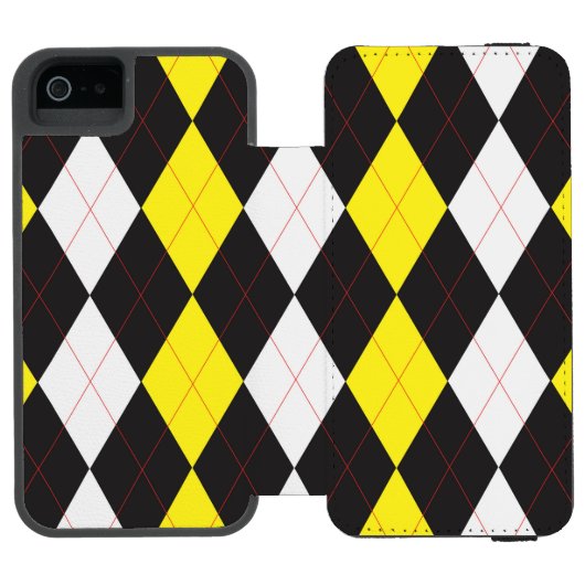 アバザバブズアーガイルウォレットケース INCIPIO iPhoneウォレットケース (フォリオ Open)