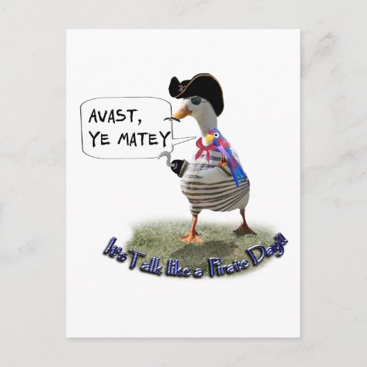 アバスト、マテイ！海賊の日話だ ポストカード (正面)